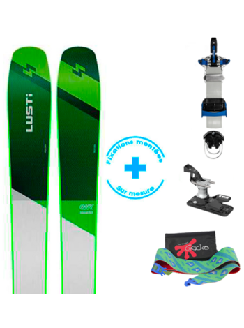 CWR 91 + Peaux 125mm + LTK Talonnière alpine + Lynx 2.1